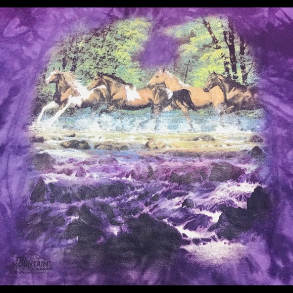 The Mountain “Horses Running” T Shirt Size XL - Picture 2 of 3
